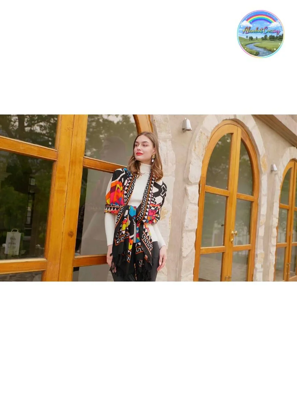 100% Merino Wool Oversized Pashmina Shawl Wrap with Handmade Tassels,